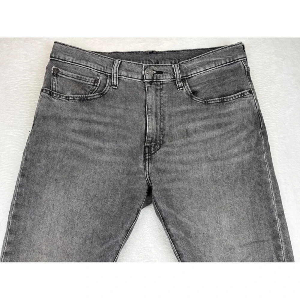 Levis Premium 512 Men's 34x30 Jeans Slim Taper Light Washed Grey Skinny's